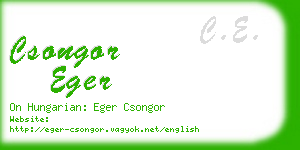 csongor eger business card